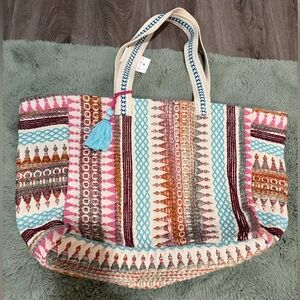 Colorful Patterned Tote Bag